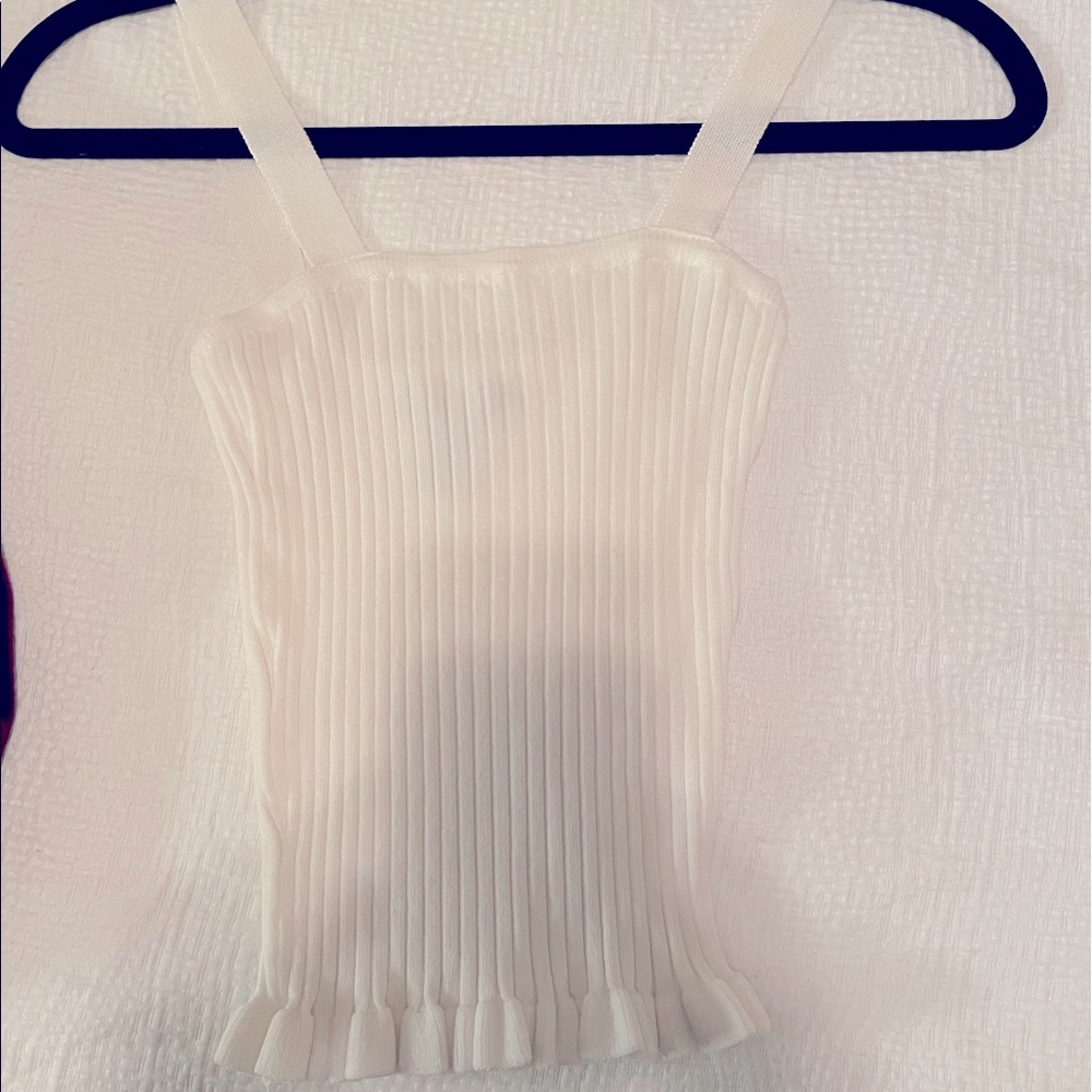 White Sweater Tank